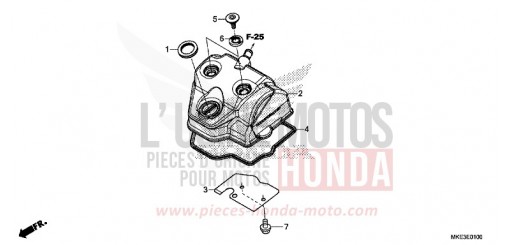 COUVERCLE DE CULASSE CRF450RH de 2017